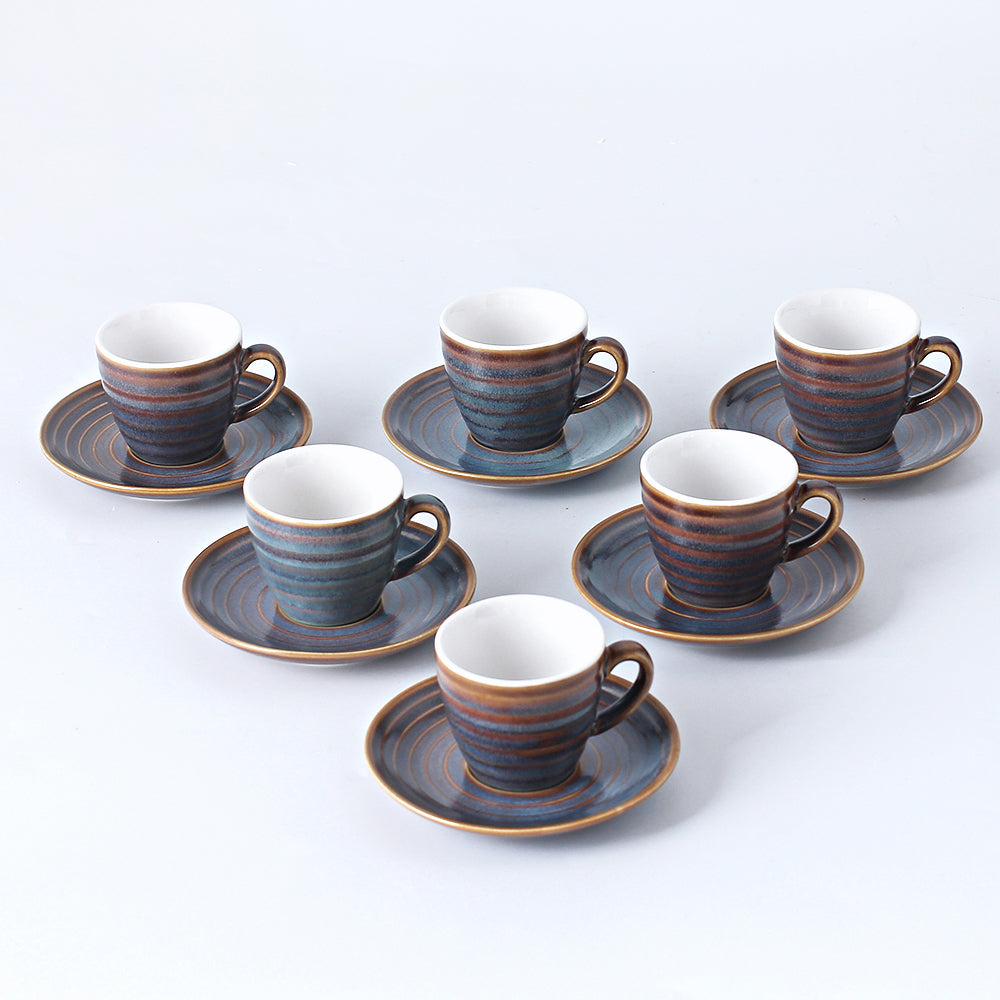 SHUER 80ml Tea&Coffee Cups Set Suitable for Ramadan, Wedding, Dinner Scenes