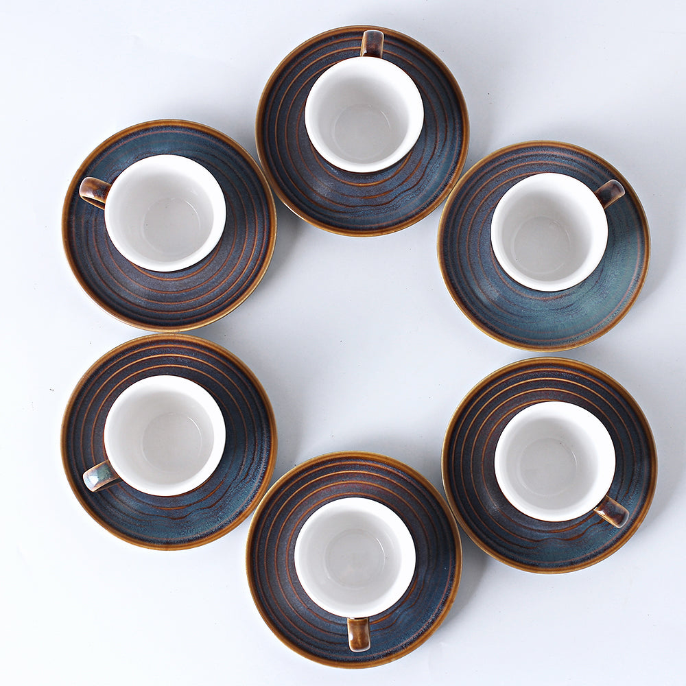 SHUER 80ml Tea&Coffee Cups Set Suitable for Ramadan, Wedding, Dinner Scenes