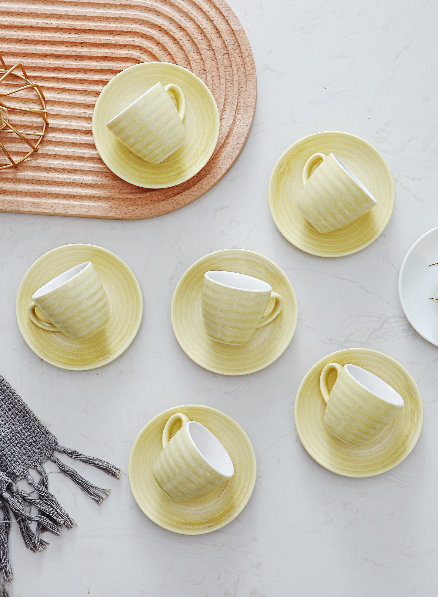 SHUER 80ml Tea&Coffee Cups Set Suitable for Ramadan, Wedding, Dinner Scenes