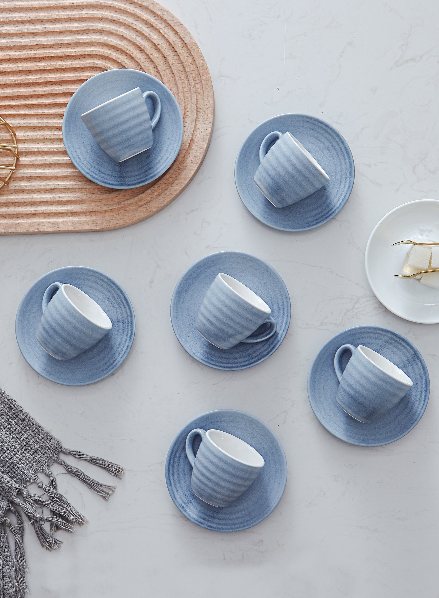 SHUER 80ml Tea&Coffee Cups Set Suitable for Ramadan, Wedding, Dinner Scenes
