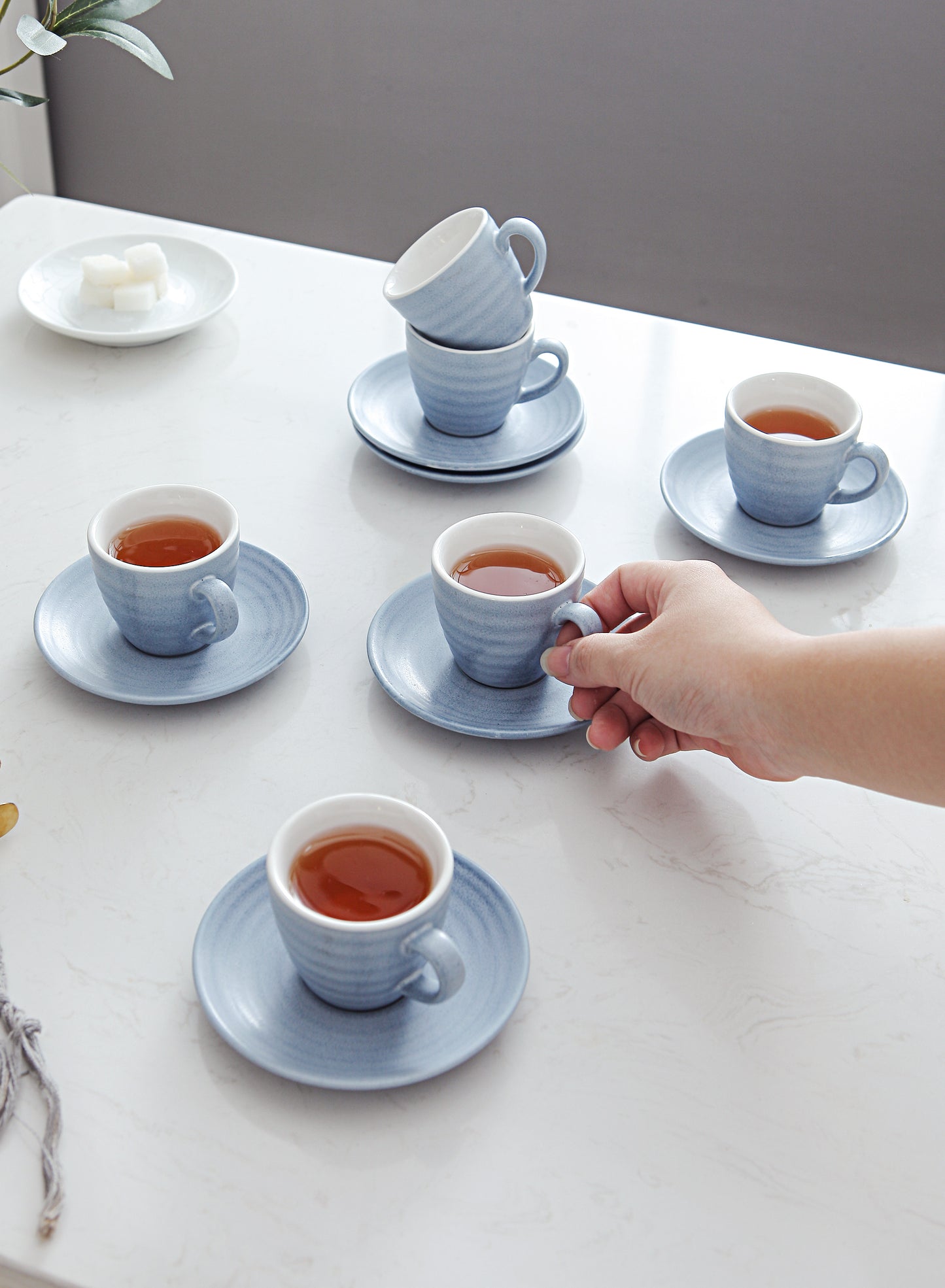 SHUER 80ml Tea&Coffee Cups Set Suitable for Ramadan, Wedding, Dinner Scenes