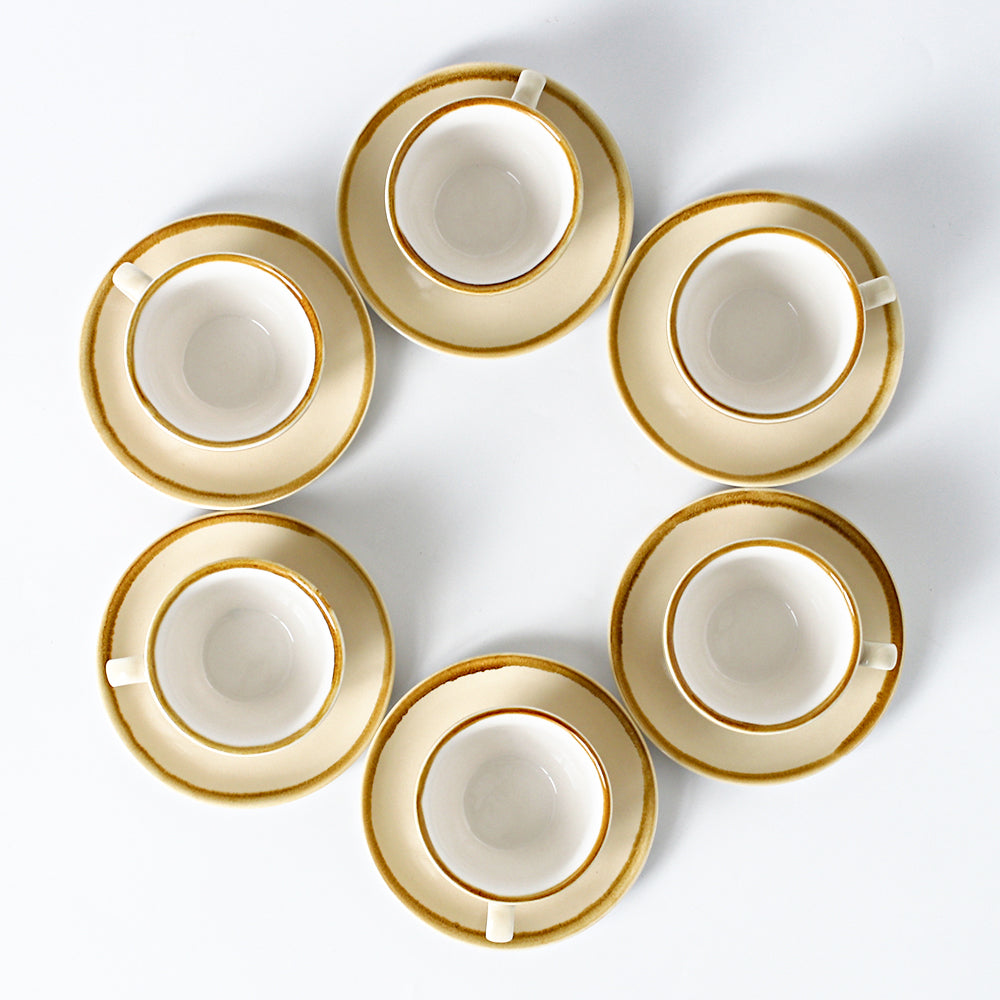 SHUER 80ml Tea&Coffee Cups Set Suitable for Ramadan, Wedding, Dinner Scenes