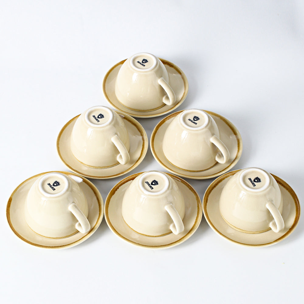 SHUER 80ml Tea&Coffee Cups Set Suitable for Ramadan, Wedding, Dinner Scenes