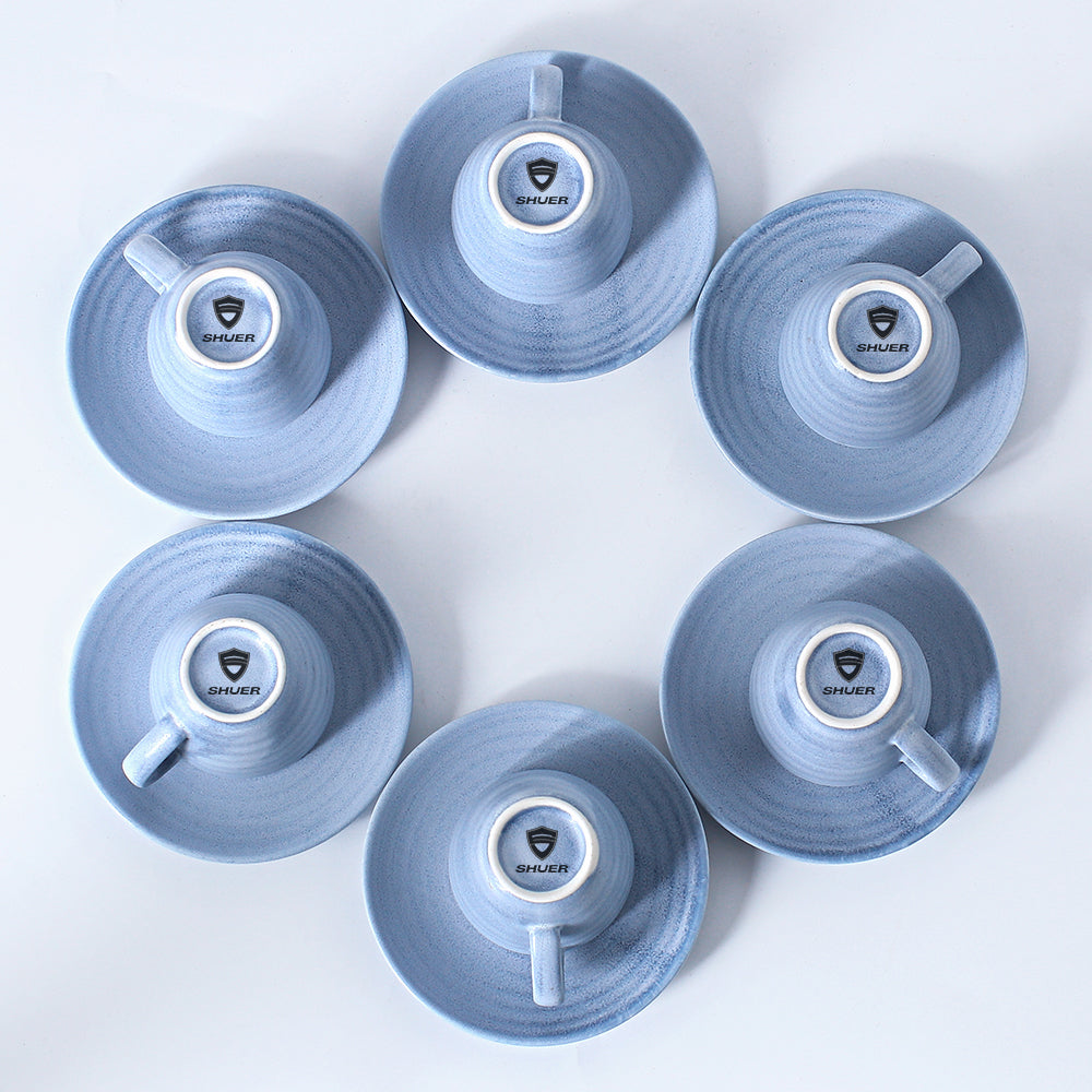 SHUER 80ml Tea&Coffee Cups Set Suitable for Ramadan, Wedding, Dinner Scenes