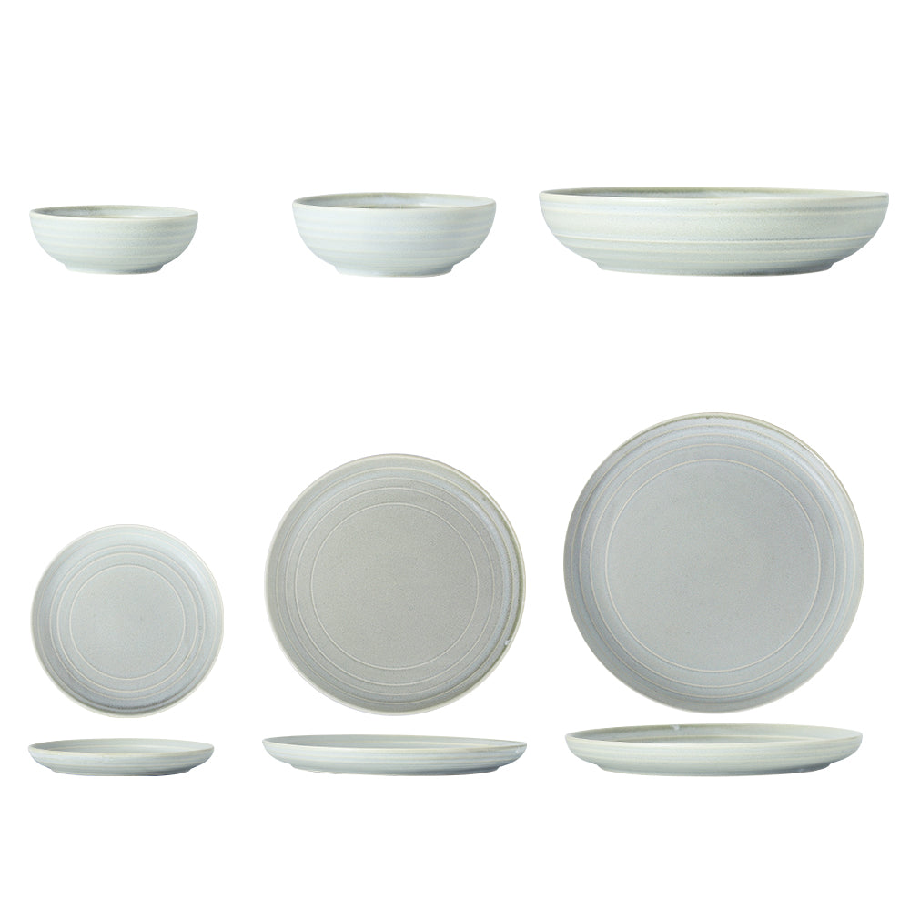 SHUER 28CM Dinner Dish Ceramic Tableware Set Green, Suitable for Ramadan, Wedding Scenes