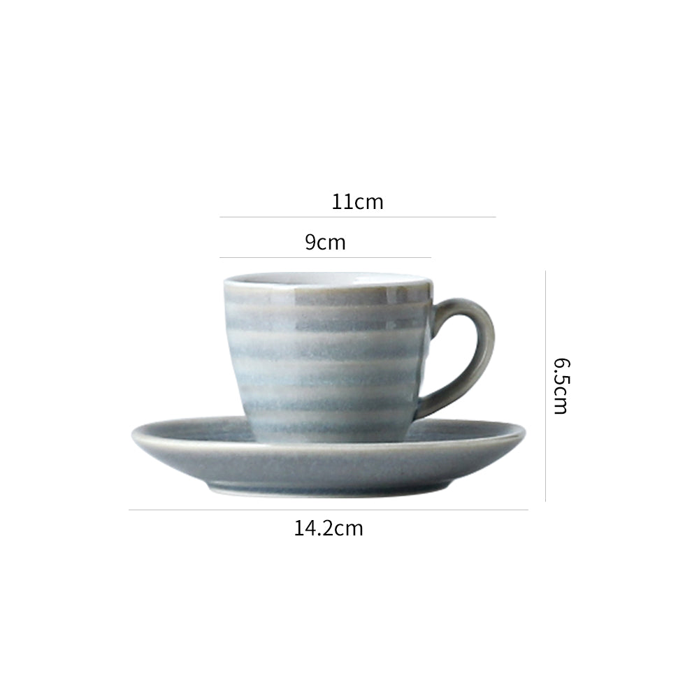 SHUER 80ml Tea&Coffee Cups Set  Suitable for Ramadan, Wedding, Dinner Scenes