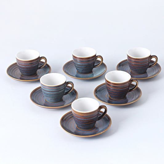 SHUER 80ml Tea&Coffee Cups Set  Suitable for Ramadan, Wedding, Dinner Scenes