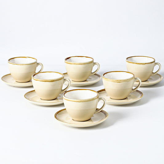 SHUER 80ml Tea&Coffee Cups Set  Suitable for Ramadan, Wedding, Dinner Scenes