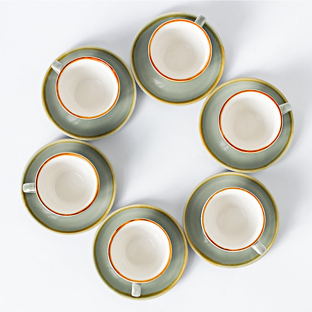 SHUER 80ml Tea&Coffee Cups Set  Suitable for Ramadan, Wedding, Dinner Scenes