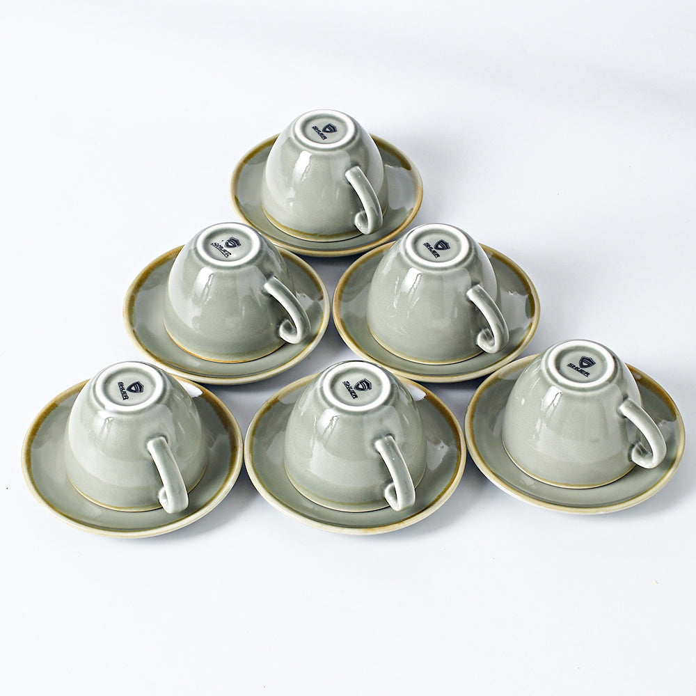 SHUER 80ml Tea&Coffee Cups Set  Suitable for Ramadan, Wedding, Dinner Scenes